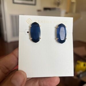 Custom Navy Dani Size Earrings